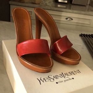 Yves Saint Laurent slide heel